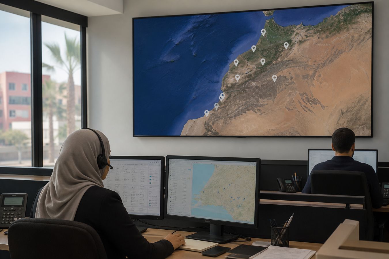 Géolocalisation GPS et gestion de flotte au Maroc — Suivi de flotte sur carte
